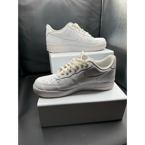 Nike Air Force 1 Sneakers - White - Size 10.5M